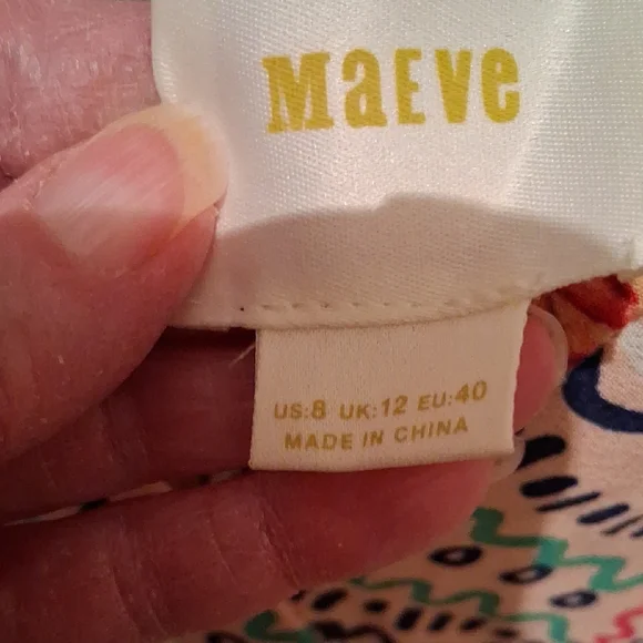 Maeve Vibrant Multicolor Midi Dress - Picture 2 of 6